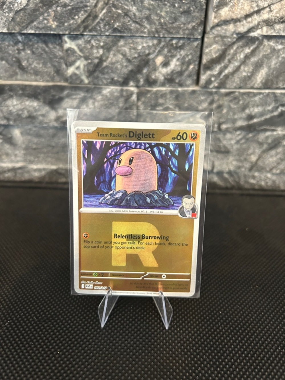 Pokemon Diglett 100/217 Reverse Holo‎ Rare from Ascended Heroes Set M/NM